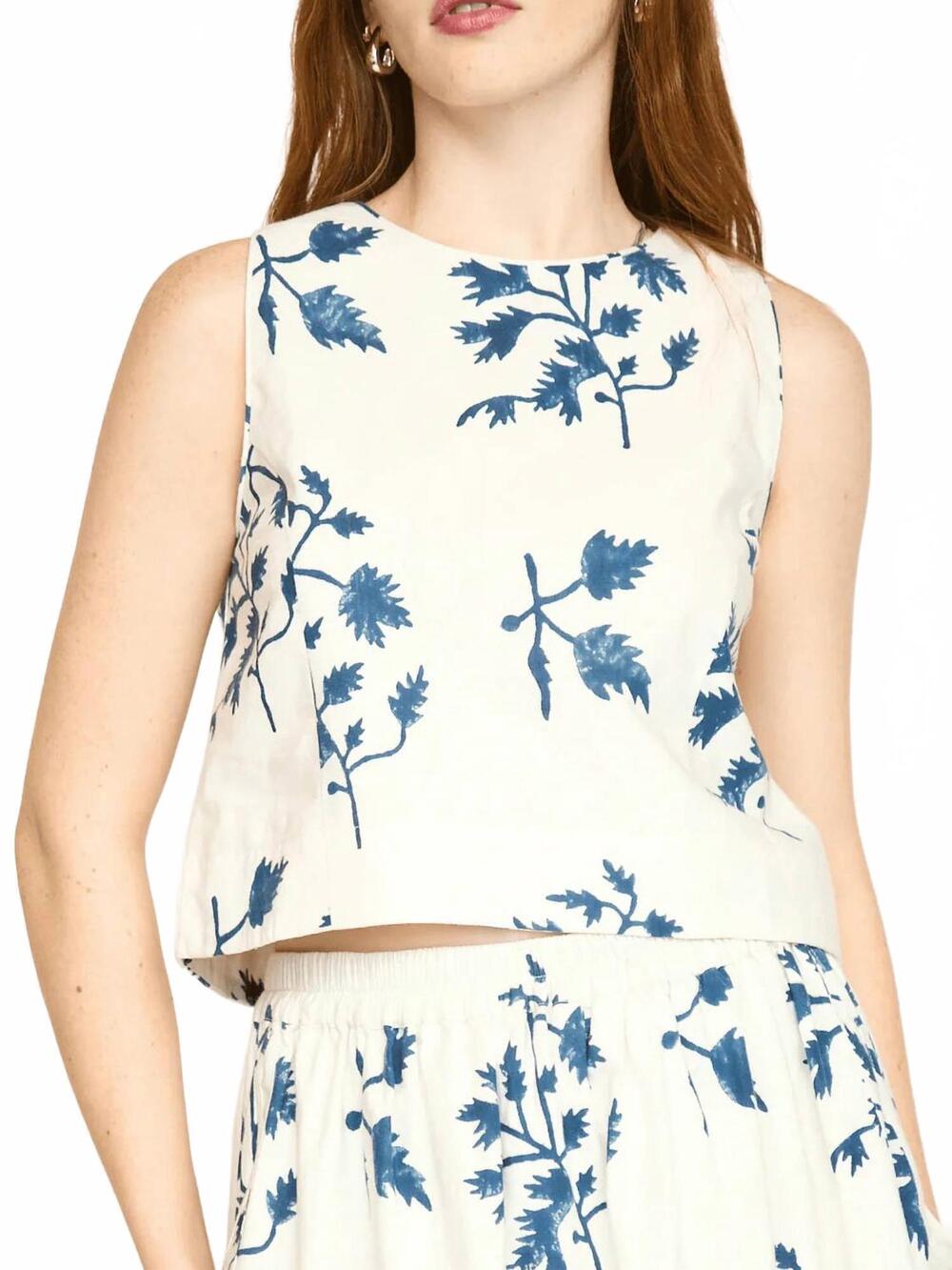 NEW MIRTH santanyi tank top in summer fig